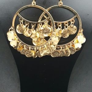 Trendy Gold-Tone Boho Gypsy Earrings Jewelry